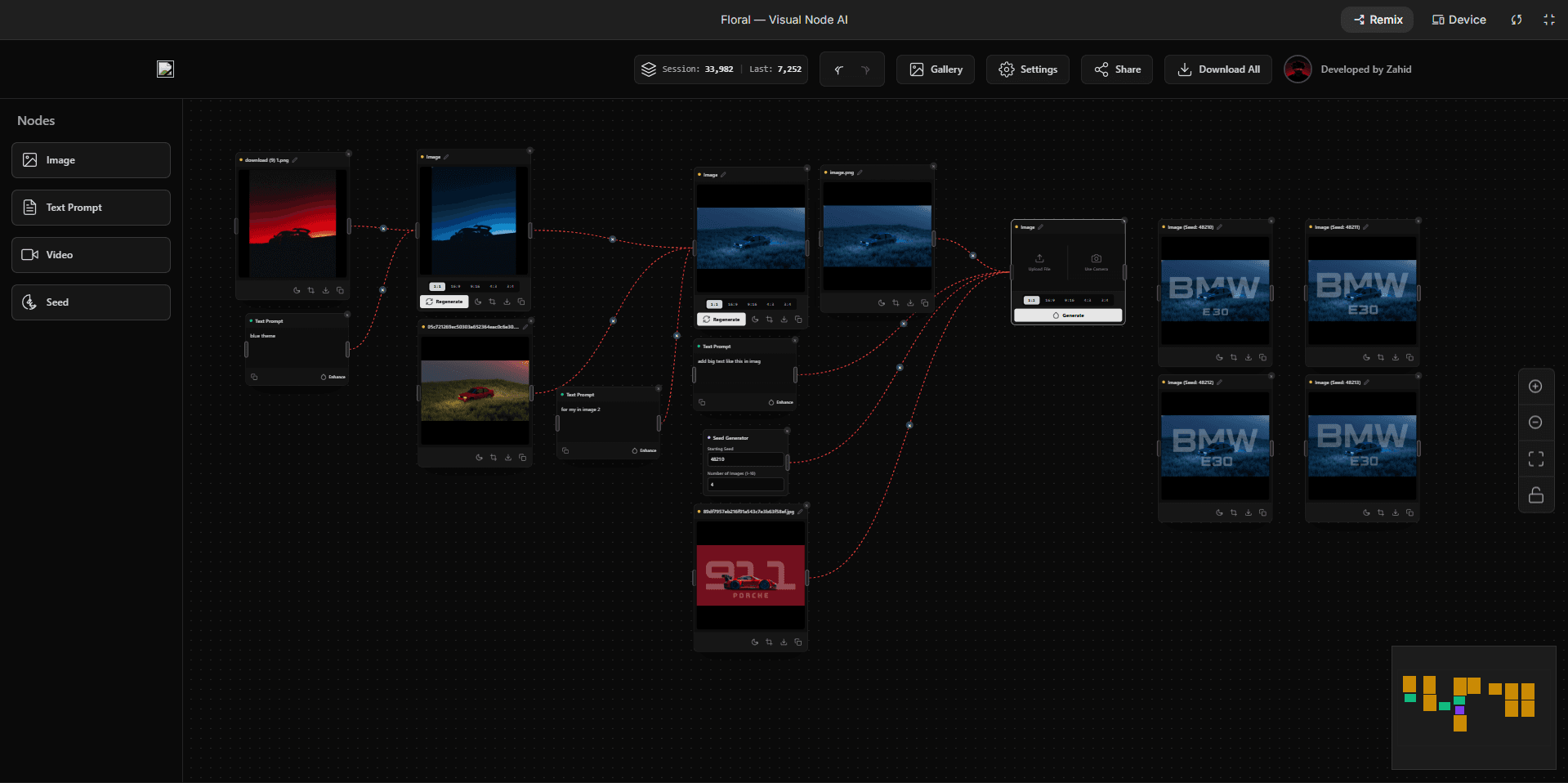 project-Floral - AI Image Node Editor